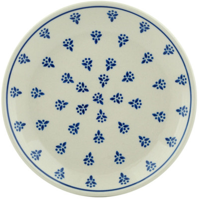 Polish Pottery Dessert Plate Little Blue Bouquet