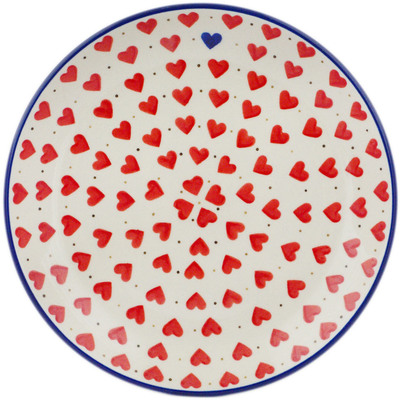 Polish Pottery Dessert Plate Looking For Love