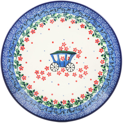 Polish Pottery Dessert Plate Magical Carriage