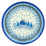 Polish Pottery Dessert Plate Magical Night UNIKAT