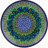 Polish Pottery Dessert Plate Mardi Gras UNIKAT