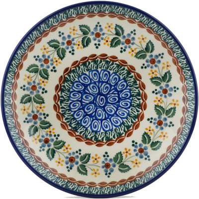 Polish Pottery Dessert Plate Marvellous Motif UNIKAT