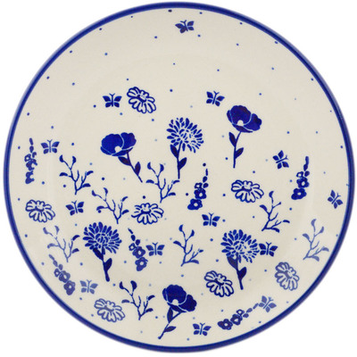 Polish Pottery Dessert Plate Meadow Scatter
