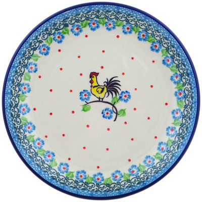 Polish Pottery Dessert Plate Moring Greeting
