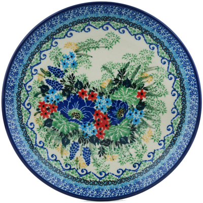 Polish Pottery Dessert Plate Motherland Garden UNIKAT