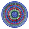 Polish Pottery Dessert Plate Moving Mosaic UNIKAT