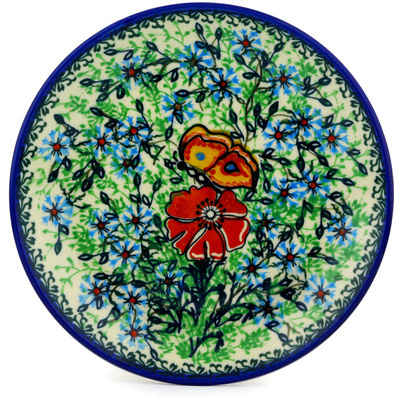 Polish Pottery Dessert Plate Nectar Delight UNIKAT
