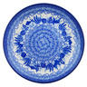 Polish Pottery Dessert Plate Ocean Vibes UNIKAT
