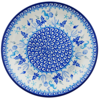 Polish Pottery Dessert Plate Oceans Of Blue