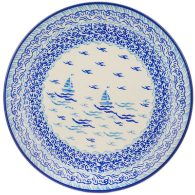 Polish Pottery Dessert Plate On The Water
