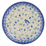 Polish Pottery Dessert Plate Patient Bluebird