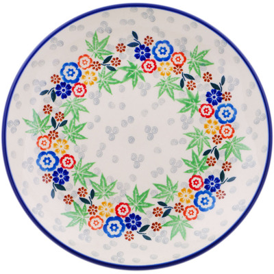 Polish Pottery Dessert Plate Picnic In Autumn UNIKAT