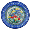 Polish Pottery Dessert Plate Polish Garden UNIKAT