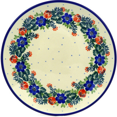 Polish Pottery Dessert Plate Polish Wreath
