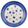 Polish Pottery Dessert Plate Poppies In The Snow