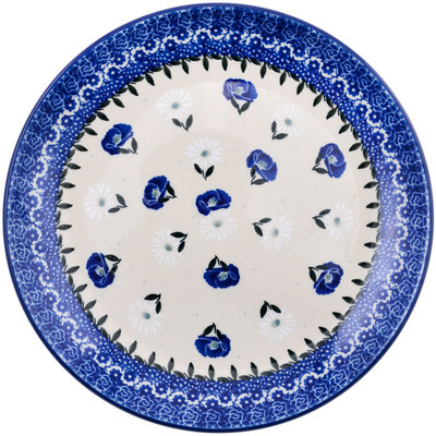 Polish Pottery Dessert Plate Poppies In The Snow