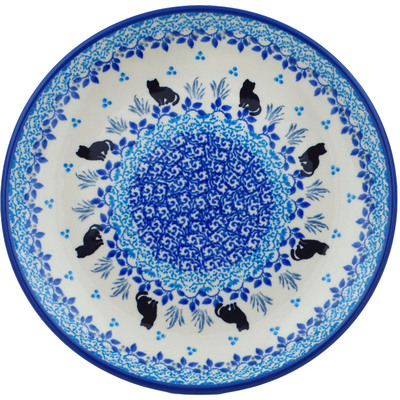 Polish Pottery Dessert Plate Pretty Kitty