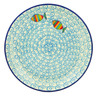 Polish Pottery Dessert Plate Rainbow Fish
