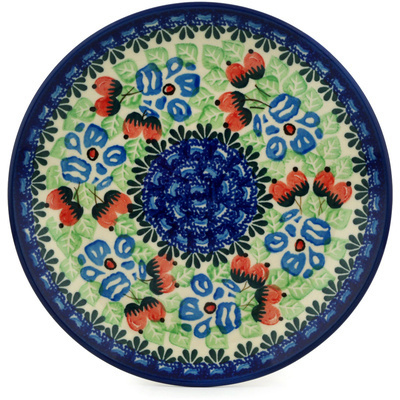 Polish Pottery Dessert Plate Seeds Of Autumn UNIKAT