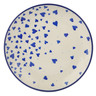 Polish Pottery Dessert Plate Sending Love