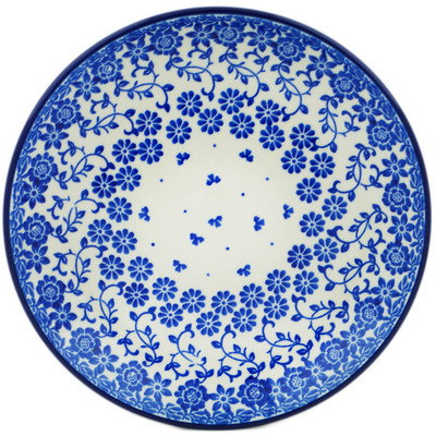 Polish Pottery Dessert Plate Sensational Azure Aster