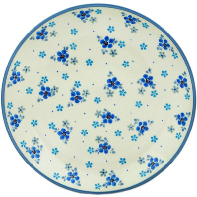 Polish Pottery Dessert Plate Soft Aqua