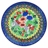 Polish Pottery Dessert Plate Splendid Meadow UNIKAT