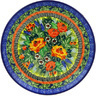 Polish Pottery Dessert Plate Splendid Morning Glow UNIKAT