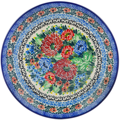 Polish Pottery Dessert Plate Splendous Spring UNIKAT