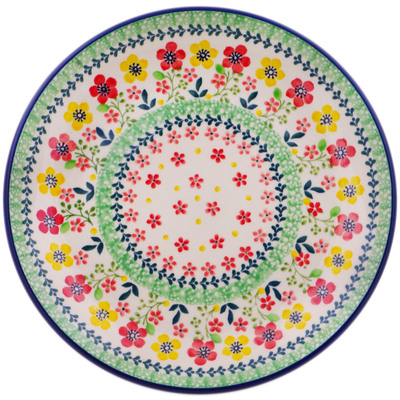 Polish Pottery Dessert Plate Spring Bliss UNIKAT