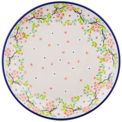 Polish Pottery Dessert Plate Spring Branch UNIKAT