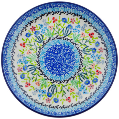 Polish Pottery Dessert Plate Spring Essence UNIKAT
