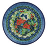 Polish Pottery Dessert Plate Spring Floral Garland UNIKAT
