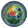 Polish Pottery Dessert Plate Spring Garden UNIKAT