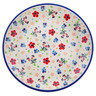Polish Pottery Dessert Plate Spring Meadow UNIKAT