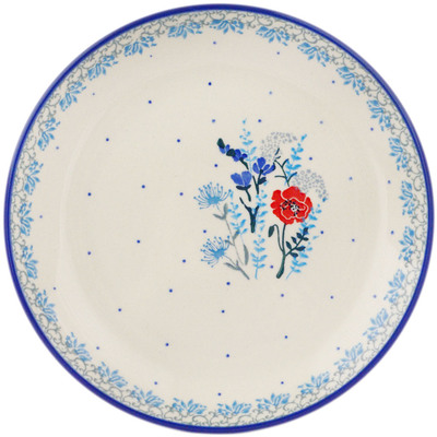 Polish Pottery Dessert Plate Spring Sprouts