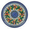 Polish Pottery Dessert Plate Springtime Wreath UNIKAT