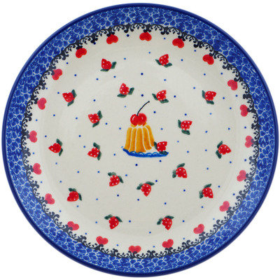 Polish Pottery Dessert Plate Strawberry Surprise