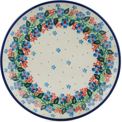 Polish Pottery Dessert Plate Summer Wreath