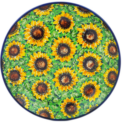 Polish Pottery Dessert Plate Sunflower Bliss UNIKAT