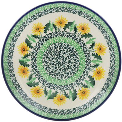 Polish Pottery Dessert Plate Sunflower Sunshine