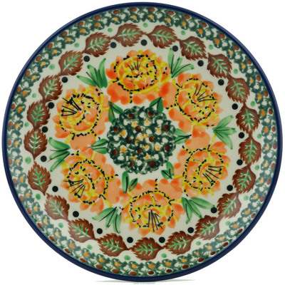 Polish Pottery Dessert Plate Sunny Days UNIKAT
