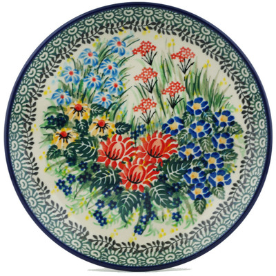 Polish Pottery Dessert Plate Superb Composition UNIKAT