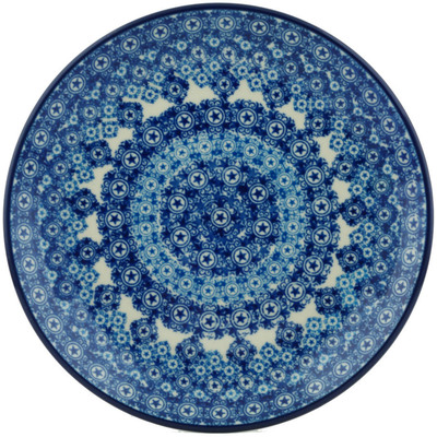 Polish Pottery Dessert Plate Superb Stars UNIKAT