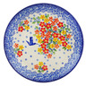 Polish Pottery Dessert Plate Sweet Spring Sights UNIKAT