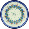 Polish Pottery Dessert Plate Texas Wildflower