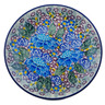 Polish Pottery Dessert Plate Thriving Flora UNIKAT