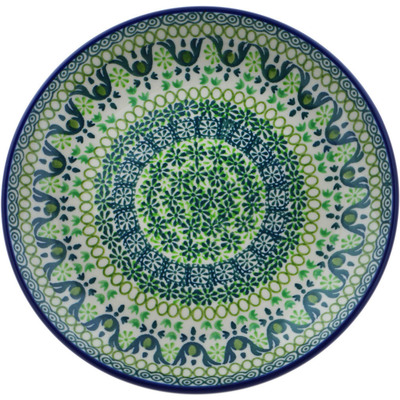 Polish Pottery Dessert Plate Very Verde