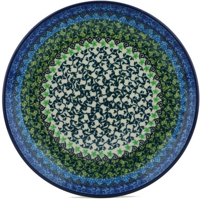 Polish Pottery Dessert Plate Vines Print UNIKAT