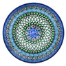 Polish Pottery Dessert Plate Violet Terrace UNIKAT